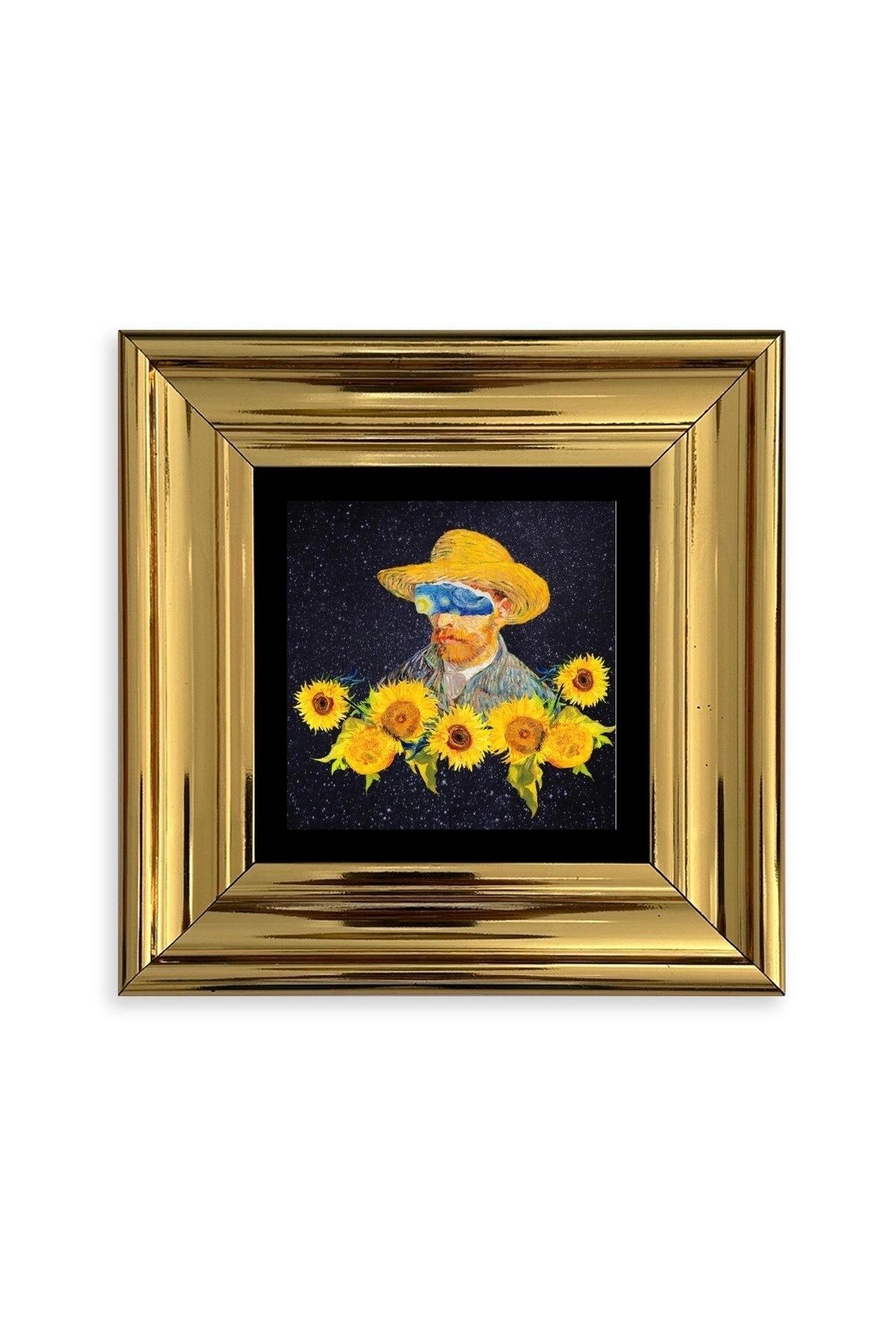 Van Gogh Çerçeveli Taş Tablo 20 cm
