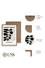 Yaprak Ahşap Çerçeveli Tablo 50 x 70