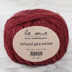 La Mia Natural Jute Twine 100 gr Bordo Jüt İp - L211 - 34105