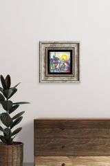 Mevlana Mevlevi Çerçeveli Taş Tablo 20 cm