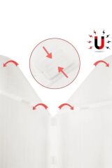 BUFFER® Pratik Manyetik Mıknatıslı Beyaz Kapı Pencere Sinekliği Tülü 90 x 210 cm