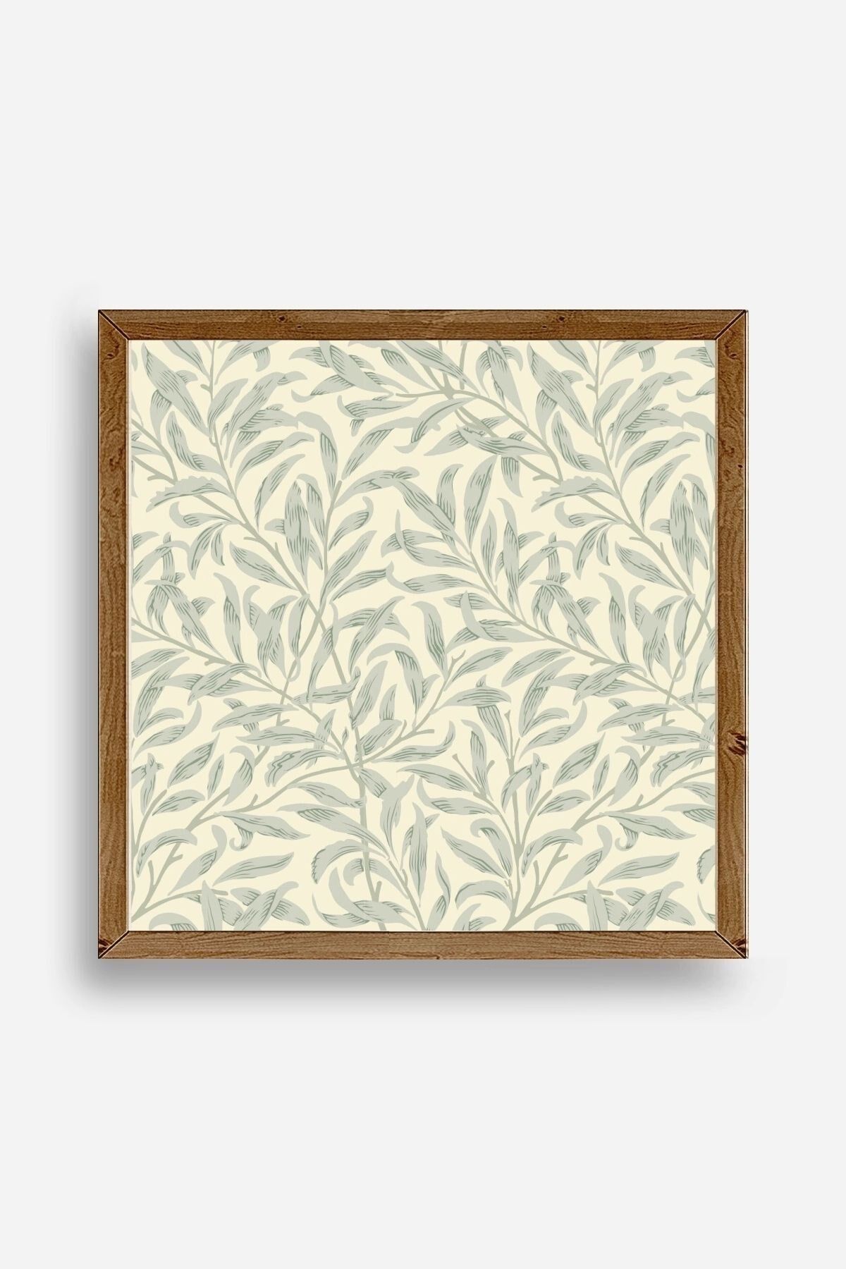 Yaprak Ahşap Çerçeveli Tablo 50 x 50