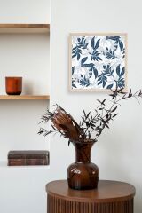 Yaprak Ahşap Çerçeveli Tablo 42 x 42