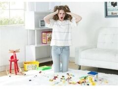 BUFFER® Pratik Taşınabilir Pembe Oyuncak Toplama Örtüsü Oyun Parkı Hurcu