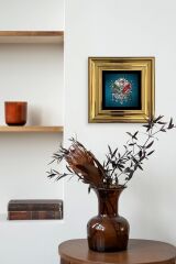 Osmanlı Tuğrası Çerçeveli Taş Tablo 20 cm