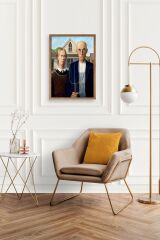 Lotus Water Lily Ahşap Çerçeveli Tablo 17 x 23