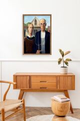 Lotus Water Lily Ahşap Çerçeveli Tablo 50 x 70