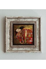 Gustav Klimt Çerçeveli Taş Tablo , Çerçeveli Taş Duvar Dekoru 20 cm