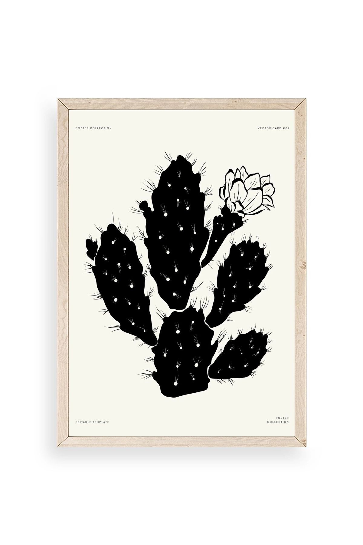 Çiçek Ahşap Çerçeveli Tablo 30 x 42