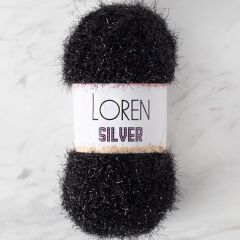 LOREN SILVER SİYAH EL ÖRGÜ İPİ - RS1001 - 34093