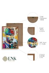Atatürk Ahşap Çerçeveli Tablo 17 x 23