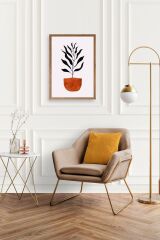 Saksı Ahşap Çerçeveli Tablo 23 x 30