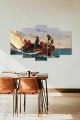 Deniz Manzarası 5 Parçalı Mdf Tablo 60 x 100