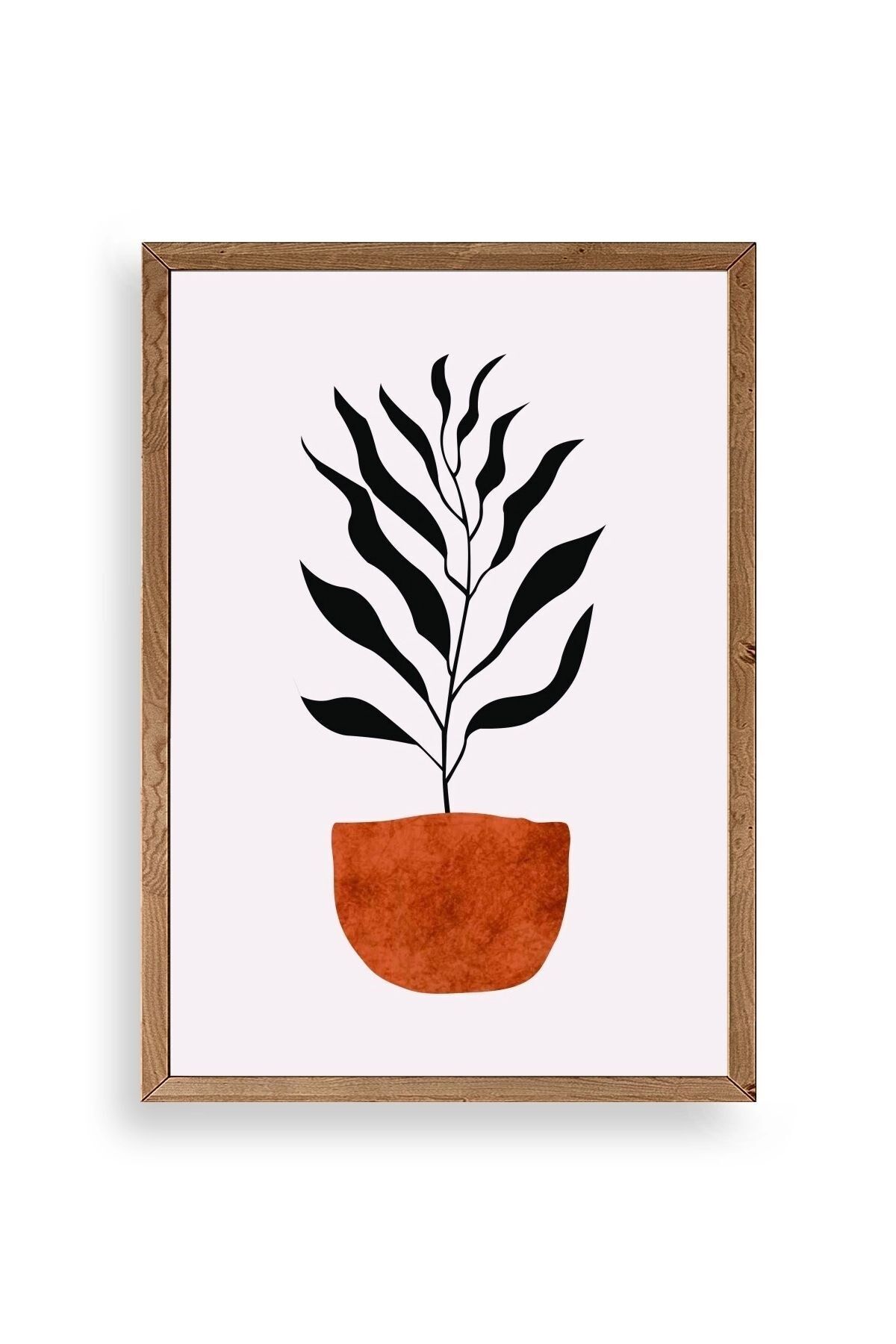 Saksı Ahşap Çerçeveli Tablo 50 x 70