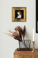 Kadın Çerçeveli Taş Tablo 20 cm