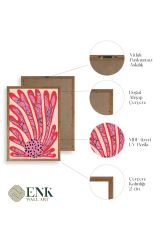 Ünlü Tablolar Üçlü Ahşap Çerçeveli Tablo 23 x 30