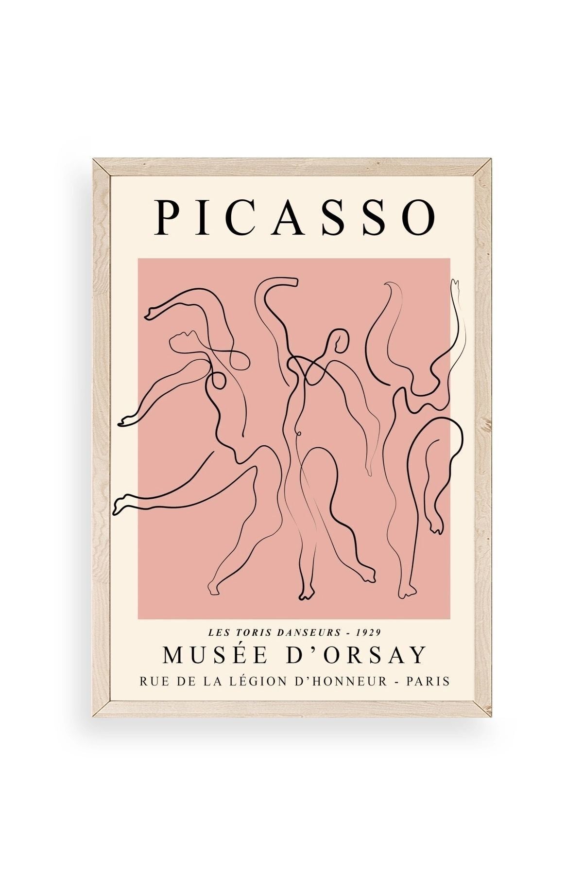 Picasso Ahşap Çerçeveli Tablo 17 x 23