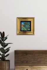 Van Gogh Çerçeveli Taş Tablo 20 cm