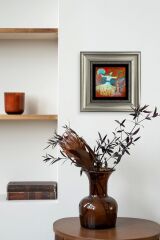 Semazen Çerçeveli Taş Tablo 20 cm