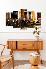 Atatürk TBMM 5 Parçalı Mdf Tablo 60 x 100