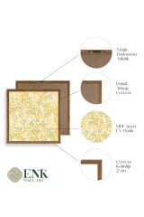 Çiçek Ahşap Çerçeveli Tablo 50 x 50