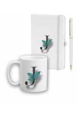 Yaprak Desen Ajanda, Kupa Ve Kalem Seti