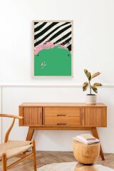 Modern Ahşap Çerçeveli Tablo 23 x 30