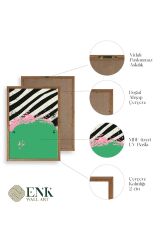 Modern Ahşap Çerçeveli Tablo 17 x 23