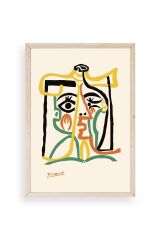 Tete de Femme Ahşap Çerçeveli Tablo 23 x 30