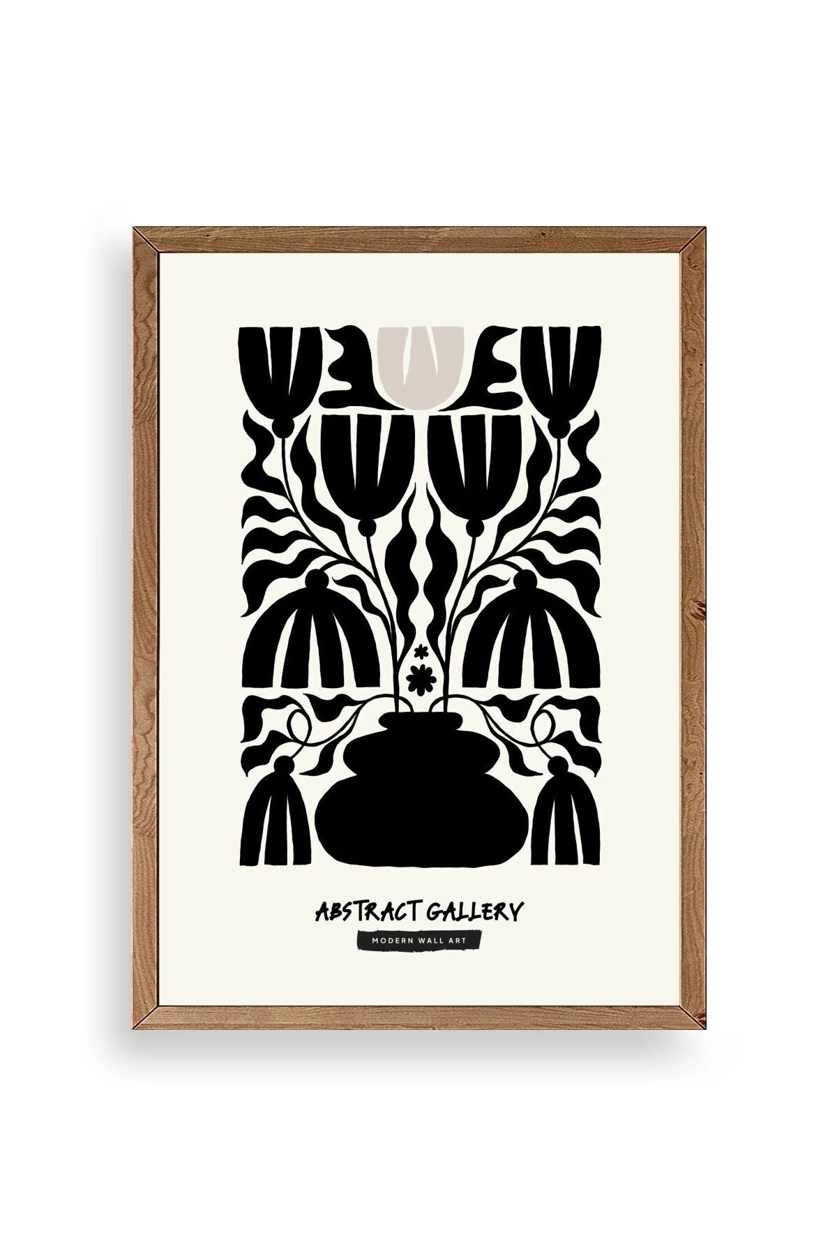 Çiçek Ahşap Çerçeveli Tablo 30 x 42