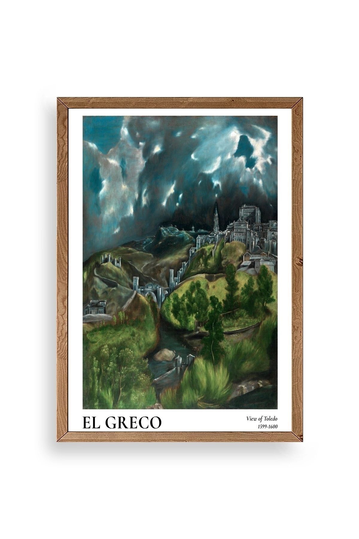 El Greco Ahşap Çerçeveli Tablo 50 x 70