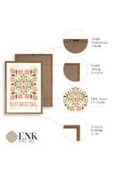 Botanik Üçlü Ahşap Çerçeveli Tablo 50 x 70