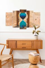 Kum Saati 5 Parçalı Mdf Tablo 60 x 100