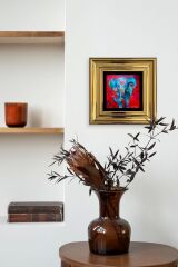 Fil Çerçeveli Taş Tablo 20 cm