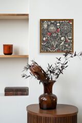 666 Ahşap Çerçeveli Tablo 50 x 50