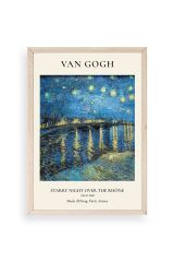 Van Gogh Ahşap Çerçeveli Tablo 50 x 70