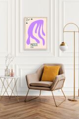 Soyut Ahşap Çerçeveli Tablo 50 x 70