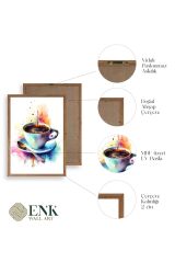 Kahve Ahşap Çerçeveli Tablo 30 x 42