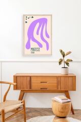 Soyut Ahşap Çerçeveli Tablo 30 x 42