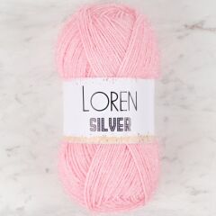 Loren Silver Toz Pembe El Örgü İpi - RS0013 - 34074
