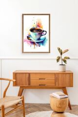 Kahve Ahşap Çerçeveli Tablo 17 x 23