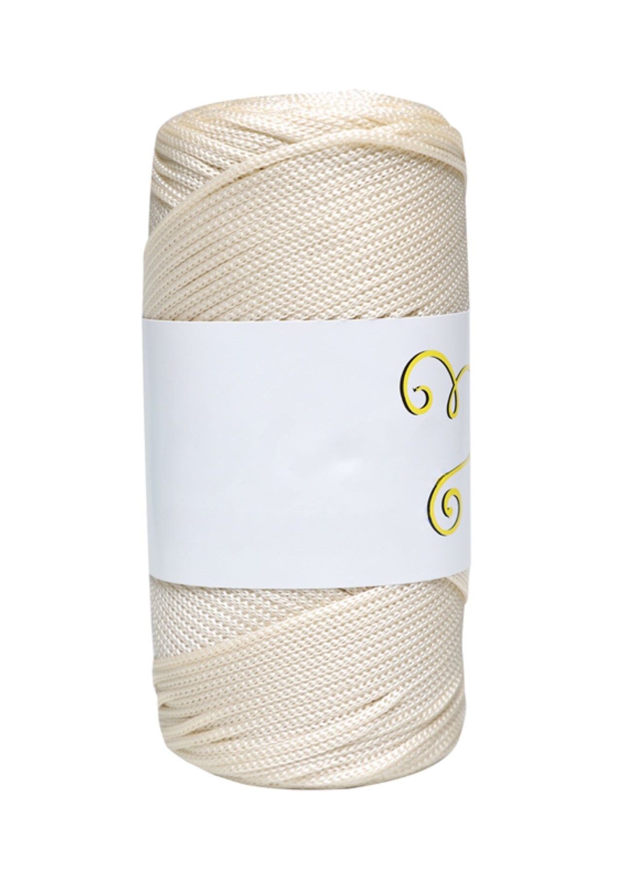 Makrome İpi 3mm  Polyester Ekru