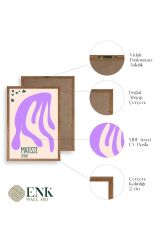 Soyut Ahşap Çerçeveli Tablo 23 x 30