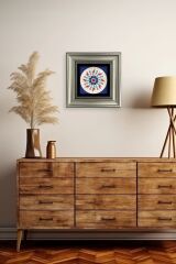 Selçuklu Motif Çerçeveli Taş Tablo 20 cm