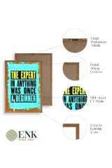 Motto Ahşap Çerçeveli Tablo 30 x 42