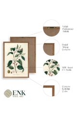 Yaprak Ahşap Çerçeveli Tablo 30 x 42