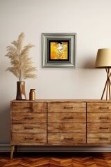 Gustav Klimpt Çerçeveli Taş Tablo 20 cm