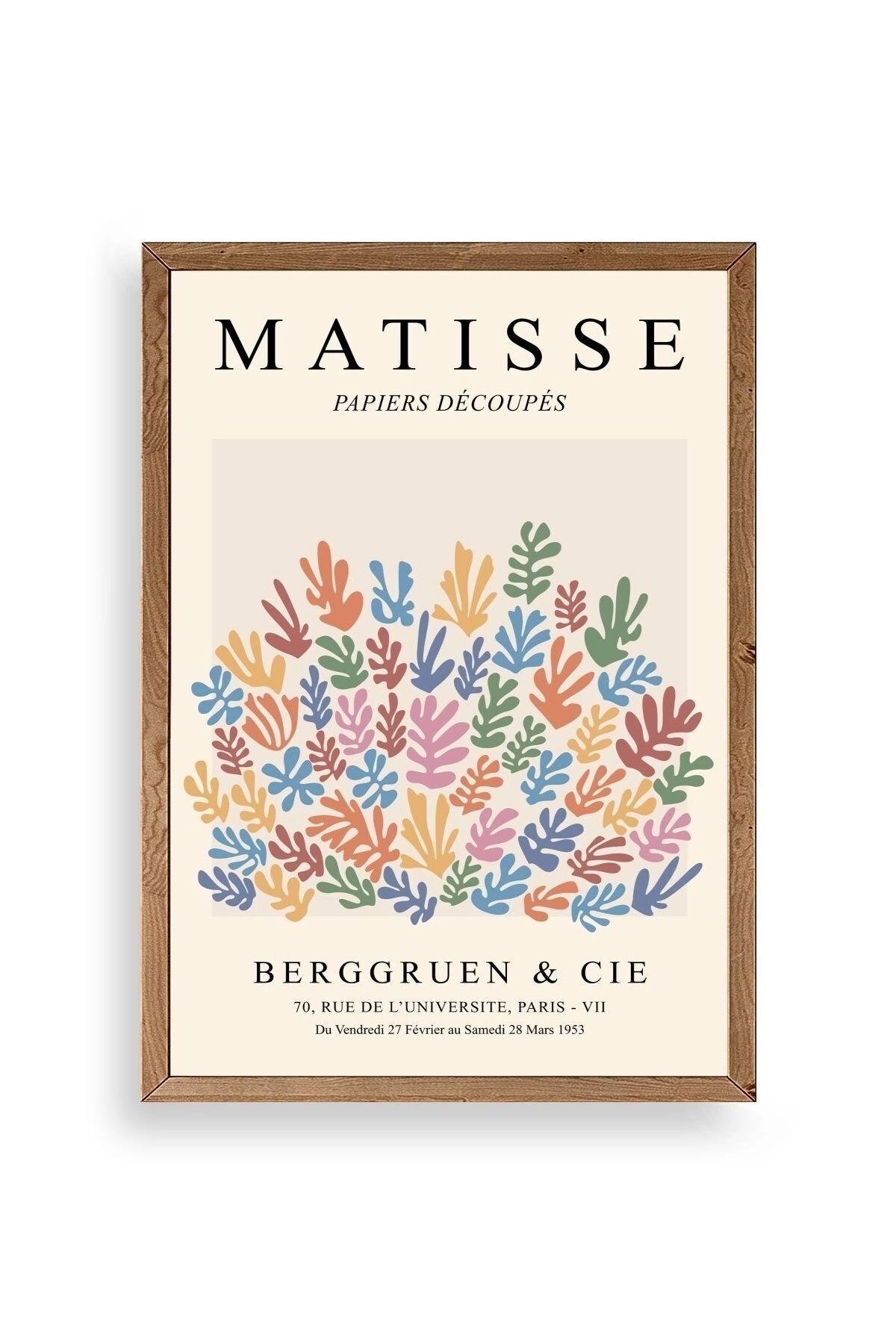 Henri Matisse Ahşap Çerçeveli Tablo 30 x 42