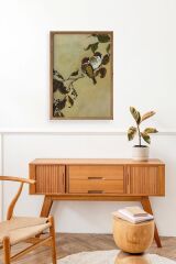 Kuş Ahşap Çerçeveli Tablo 30 x 42