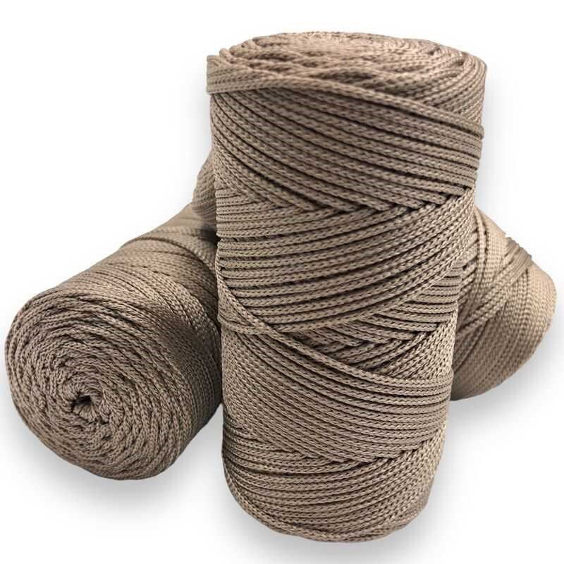 Makrome İpi 3mm Polyester  Vizon
